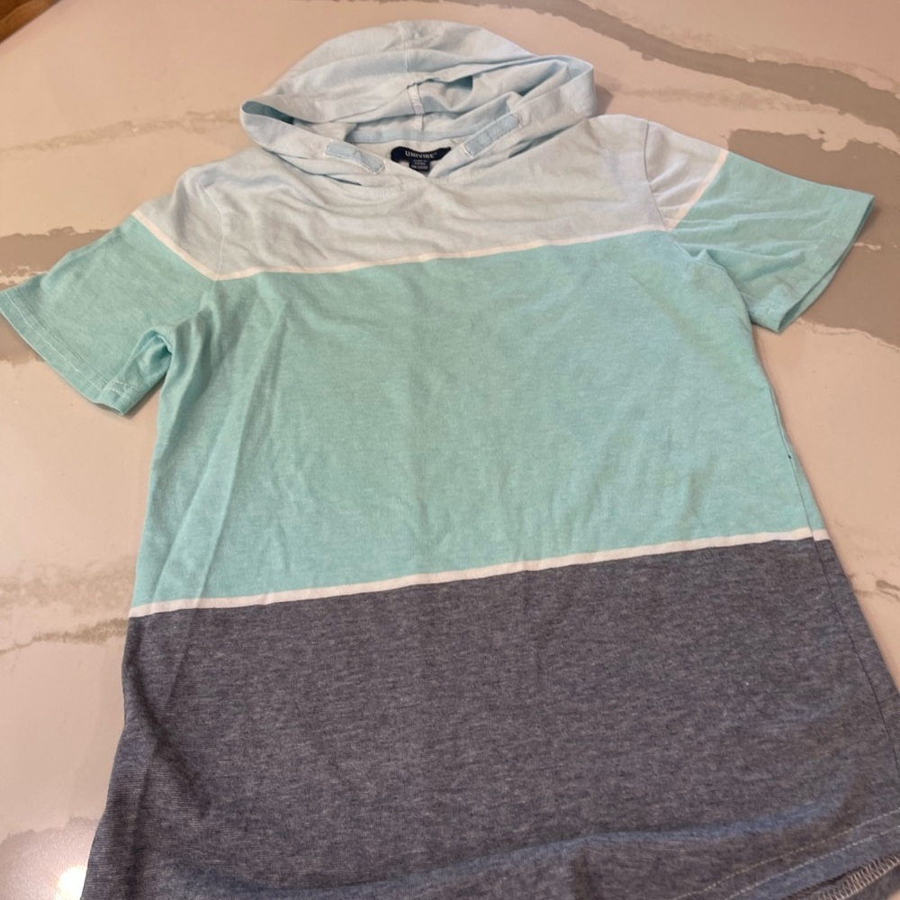 💥Boys Univibe Blocked hooded T -shirt short sleeve multiple
